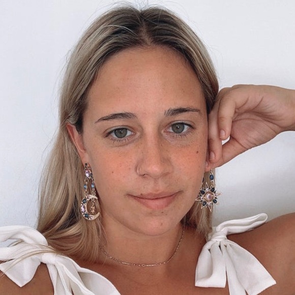 SUN N MOON EARRINGS - Picture 2 of 3